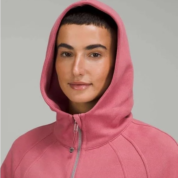 Lululemon Scuba Oversized Half-Zip Hoodie Brier Rose XS/S EUC RARE - Picture 2 of 9